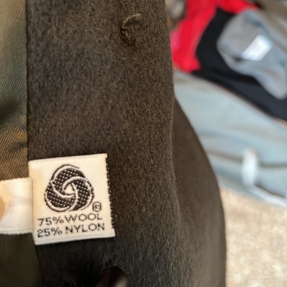 Women’s Forecaster  75%wool blend heavy coat, army green color, size 14, $40 - Picture 8 of 9